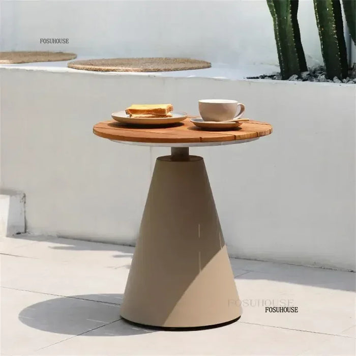 Creative Small Round Coffee Table Indoor Outdoor Use