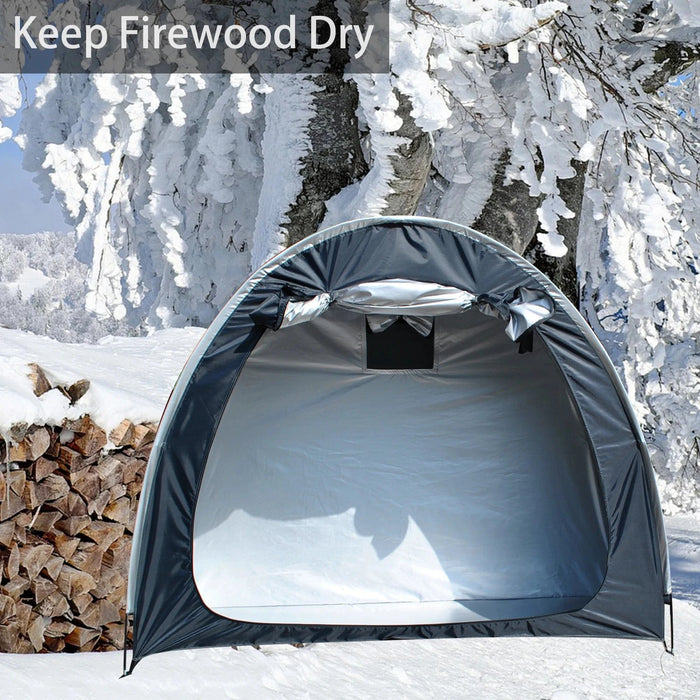 Waterproof outdoor bike storage tent made of durable 210D Oxford fabric