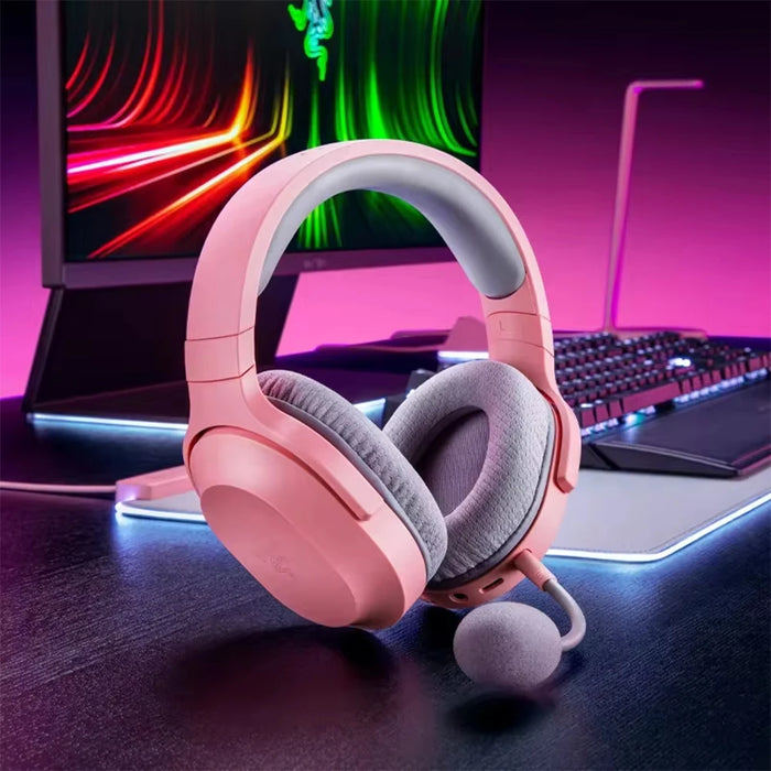 Black Wireless Bluetooth Headset with USB-C Mic for Gamers