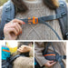 Orange Waterproof Hiking Backpack with Hydrophobic Fabric and Soft Shell Construction