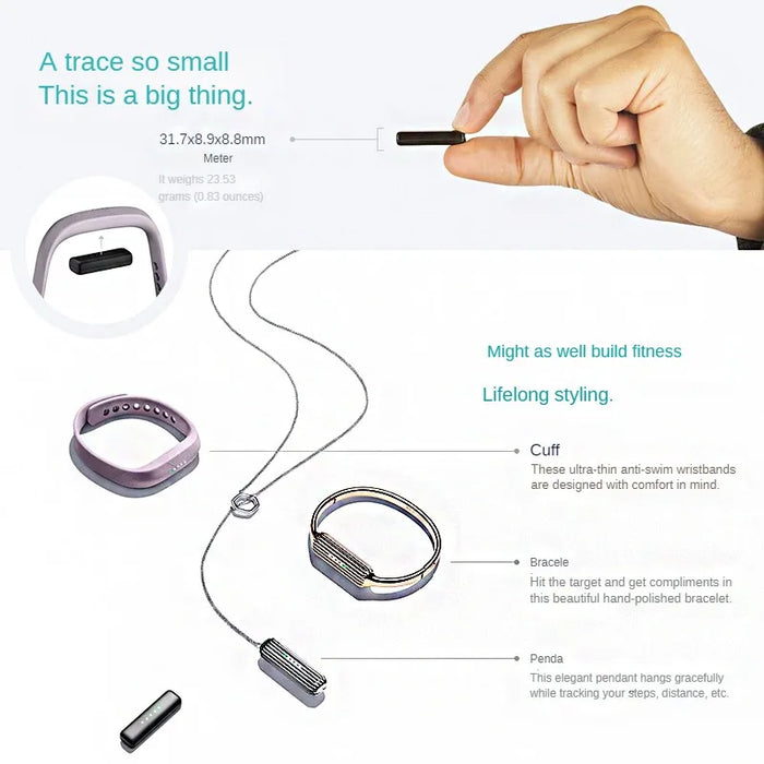 Smart Fitness Tracker Waterproof Bluetooth Sleep Monitor in Rose Red color