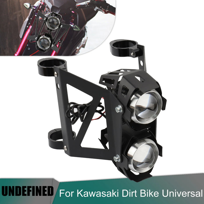 Streetfighter Motorcycle Fog Light with Clamps Fit 41–45mm Fork