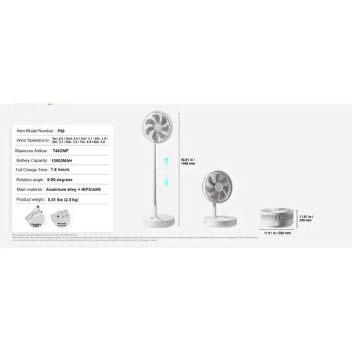 Compact and Lightweight Fan for Camping, Travel, and Outdoor Activities