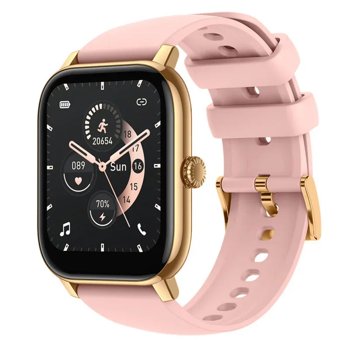 Fitness Smartwatch Pink – Heart Rate, Blood Pressure, 1.85" Screen