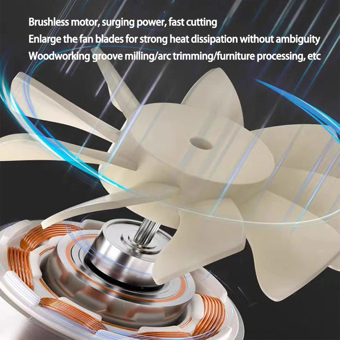 Brushless motor wood router milling engraving slotting machine for DIY enthusiasts