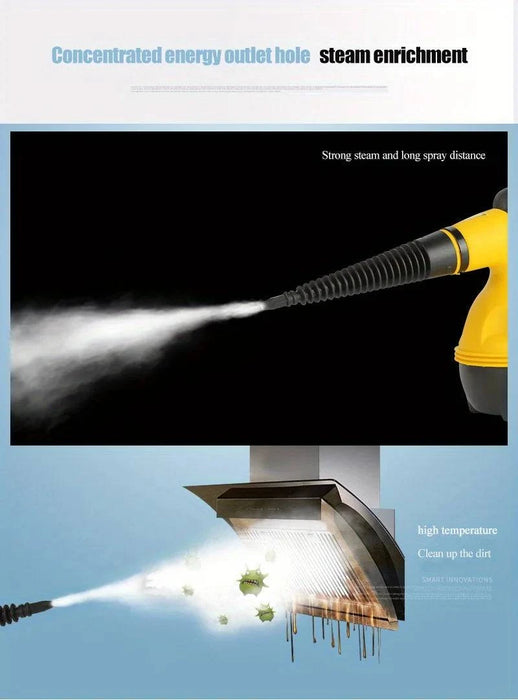 Large 350ml water tank for extended cleaning sessions