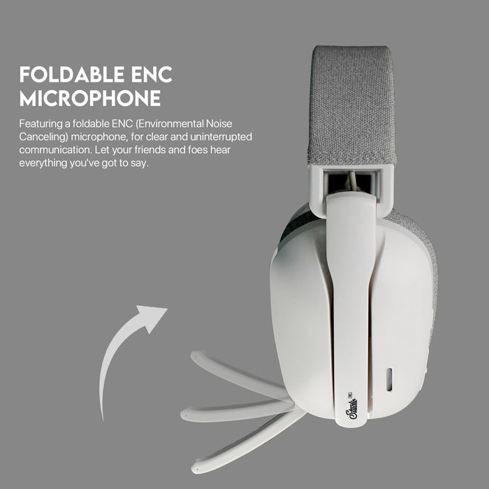 Gray Wireless Gaming Headset with Mic and 7.1 Surround