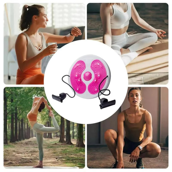 Fat-Burning Workout: The rotating motion of the disc activates your core