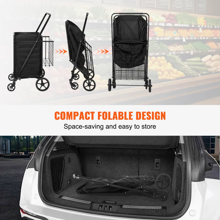 Smooth and stable mobility with 360° swivel front wheels