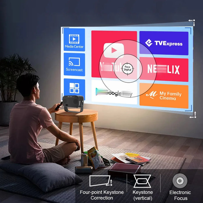 1080P Mini Projector with Wi-Fi and Android