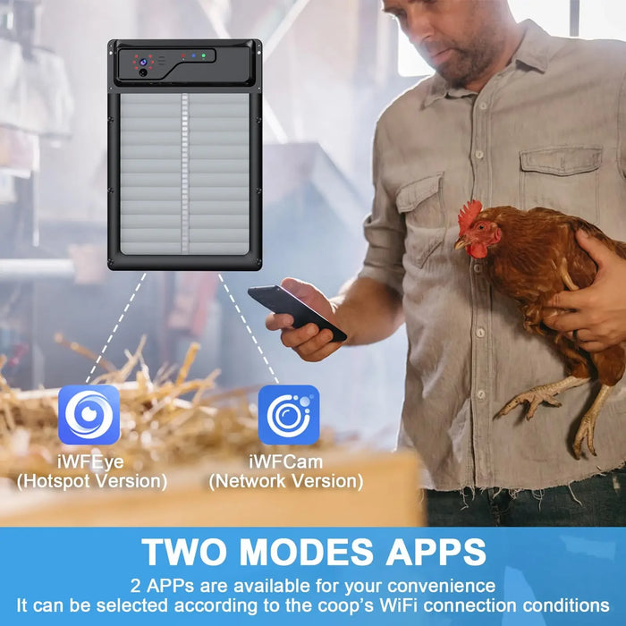 Solar Powered Automatic Chicken Coop Door with Timer