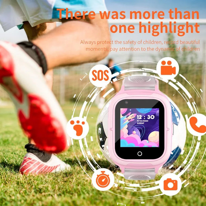 Waterproof GPS Tracker Smartwatch for Kids with Video Call