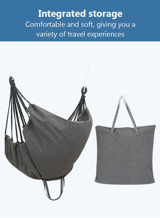 Versatile and comfortable hammock chair for gardens, balconies, and outdoor trips