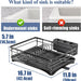Functional and stylish dish drying rack with efficient drainage and utensil holder