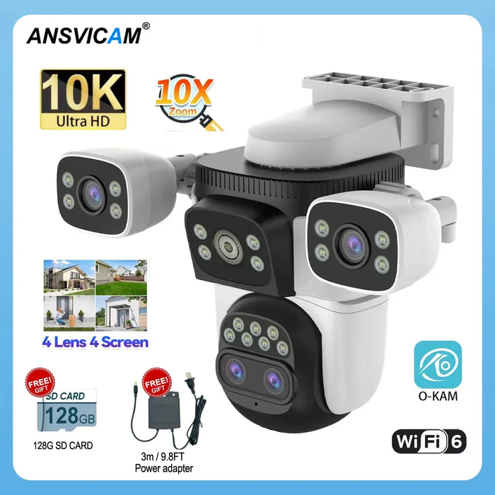 10K Outdoor PTZ WiFi Camera with Auto Tracking