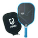 Pickleball Paddle Blue with Cover Carbon Fiber T700 USAPA Approved Spin Textured alt text: High-performance blue pickleball paddle with carbon fiber construction and USAPA approval