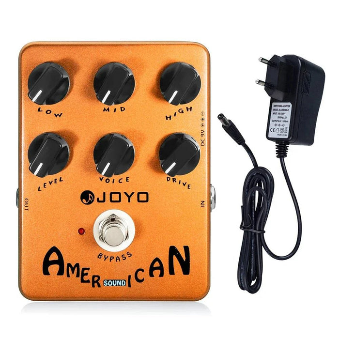 Overdrive Guitar Effects Pedal with Amplifier Simulation and JF-14 Adapter