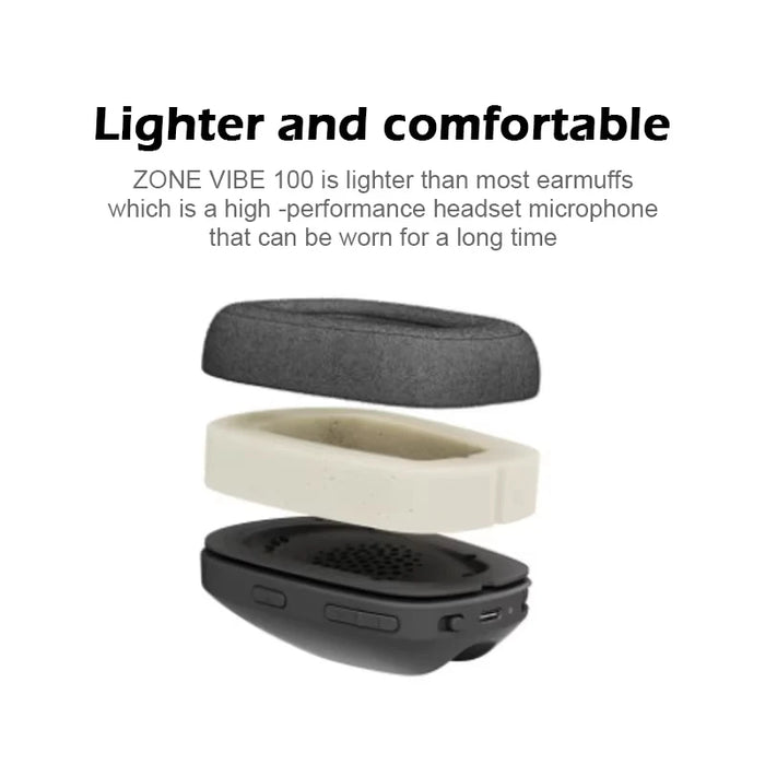 Lightweight Bluetooth Headset with Clear Voice Mic