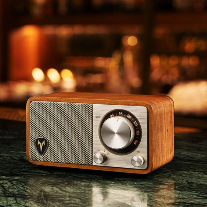 Portable Wooden Bluetooth Speaker with FM Radio and Stereo Subwoofer