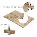 Automatic inflatable camping mat in khaki color, designed to be waterproof for outdoor use