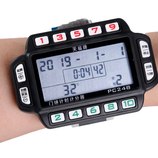 Digital gateball stopwatch with stopwatch interval timer