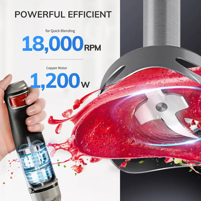 Powerful 1200W Multi-Purpose Handheld Stick Blender for Kitchen