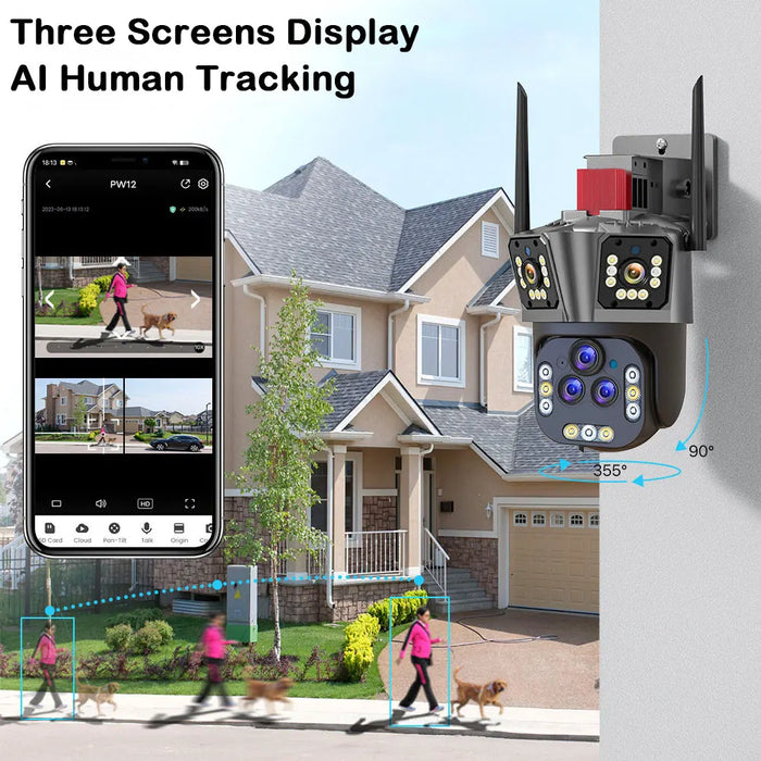 20MP Smart Outdoor Security Camera with 20X Zoom & PTZ