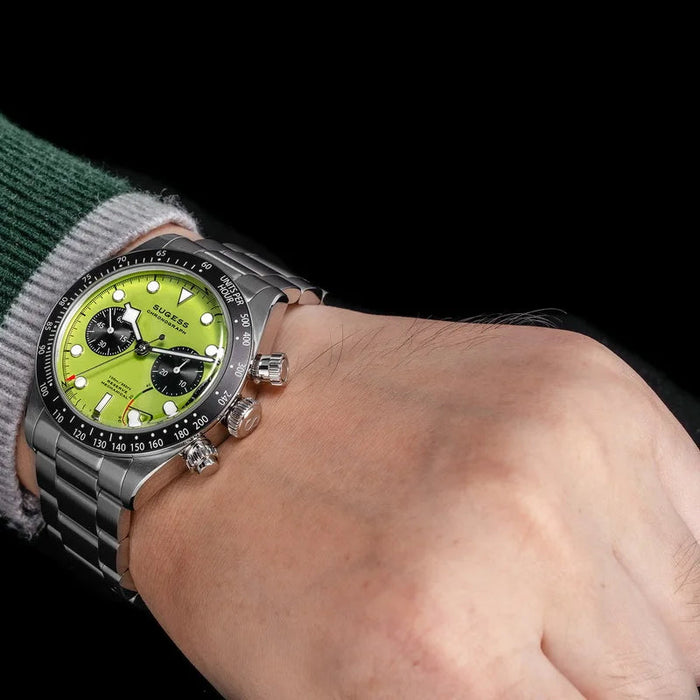 Stainless Steel Pilot Watch – Hand-Wound, Domed Sapphire