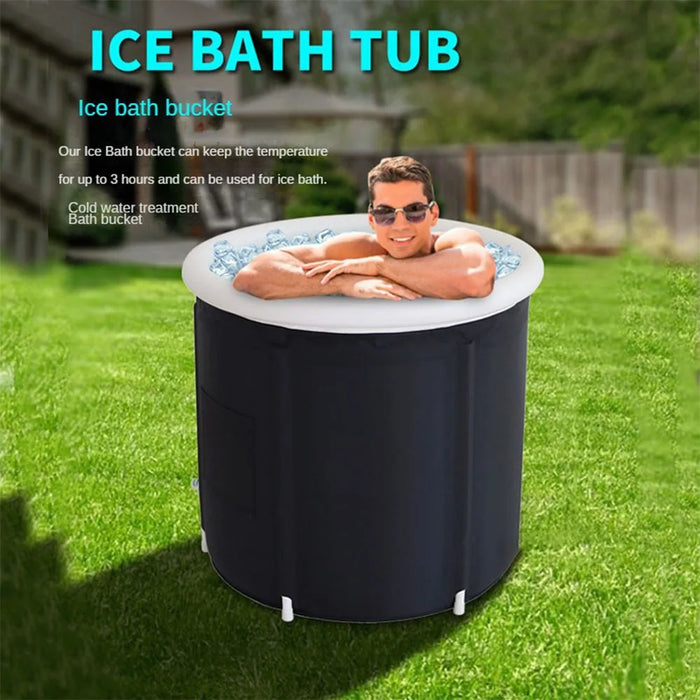 Portable Inflatable Ice Bath Tub for Adults & Outdoor Use