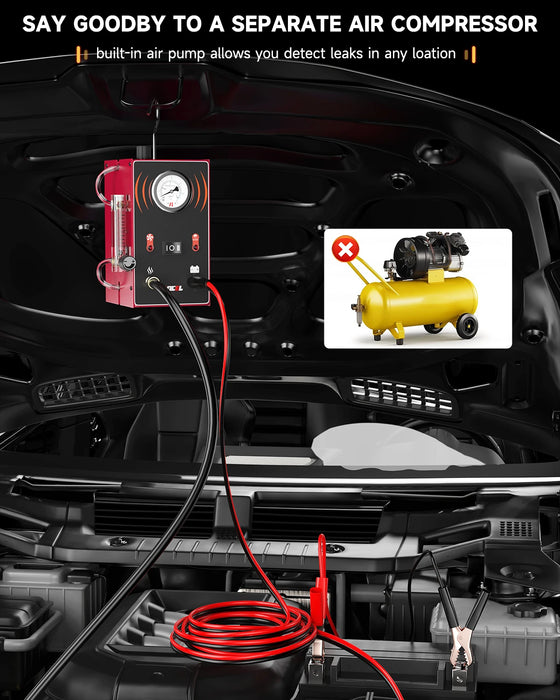 Car Smoke Leak Detector EVAP Tester – Pipe Leakage Analyzer, Diagnostic Tool for detecting automotive smoke leaks