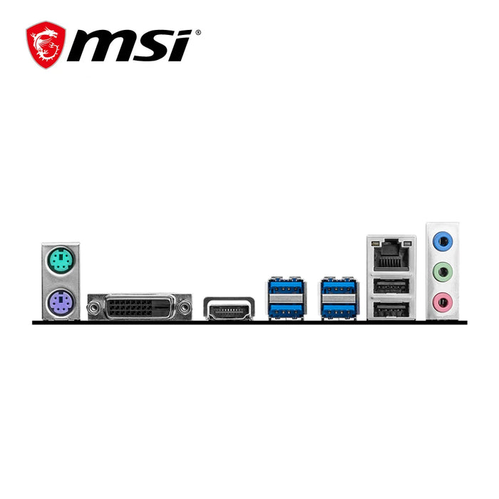 6x USB 32 Gen1 and 6x USB 20 ports for fast connectivity, HDMI and DVI-D display outputs