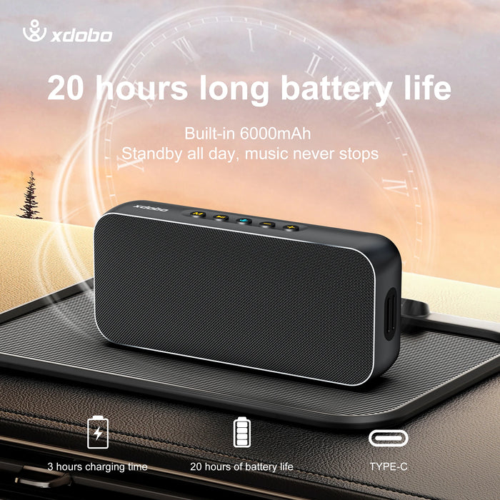 Rechargeable Black Wireless Speaker 60W with USB/TF/AUX