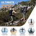 Durable and Lightweight Carbon Fiber Collapsible Trekking Poles