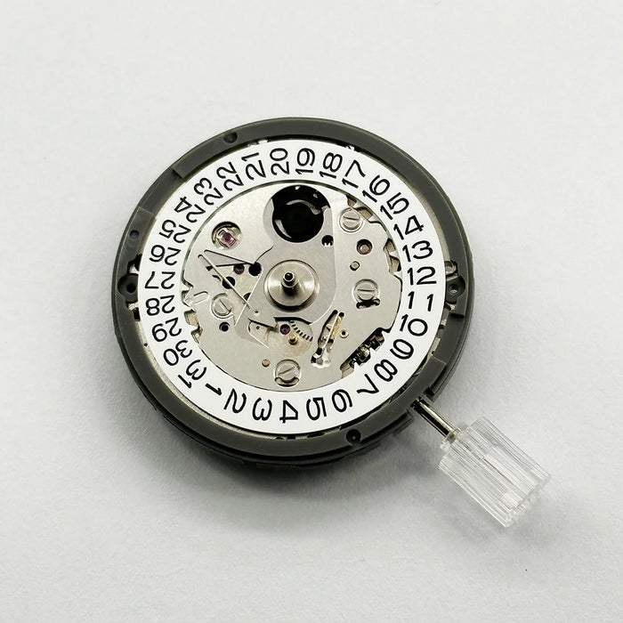 Japan Genuine NH35 Automatic Mechanical Movement High Accuracy 24 Jewels Mod Watch Replacement NH35A Date at 3:00 - A close-up image of the high-precision NH35 automatic mechanical movement watch, showcasing its 24 jewels and accurate date display at 3 o'clock