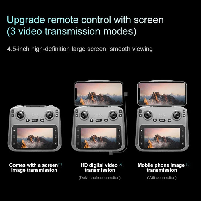 8K GPS Drone with Screen, Zoom, Obstacle Avoidance