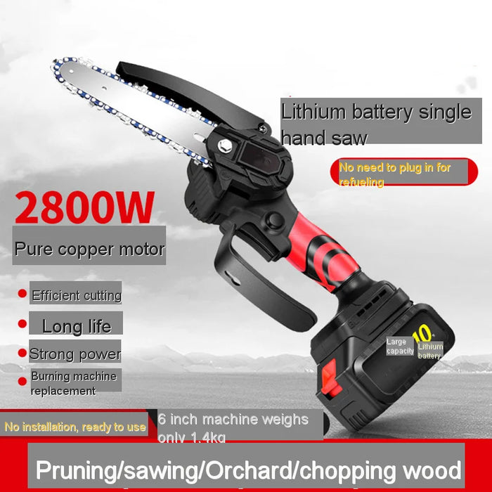 Rechargeable 24V Mini Chainsaw for Outdoor Cutting