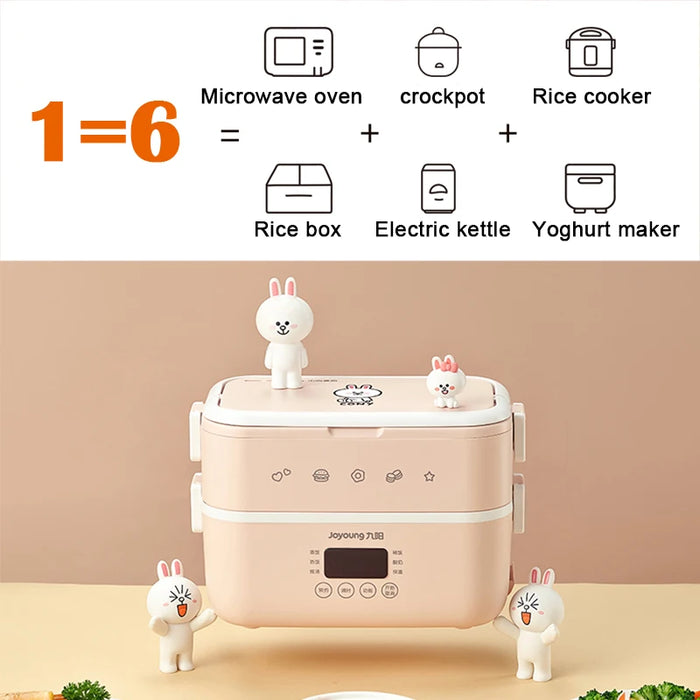 Portable Electric Lunch Box 1L Heated Steaming Cooking Insulated - ideal for heating meals on the go