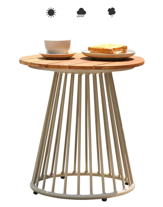 Creative Small Round Coffee Table Indoor Outdoor Use