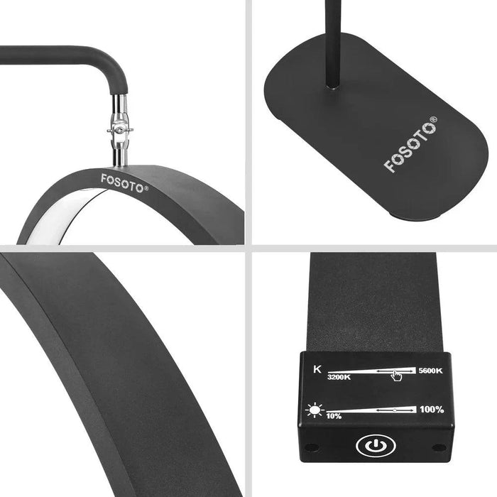 Adjustable Tripod for Multifunctional Half Moon Video Ring Light