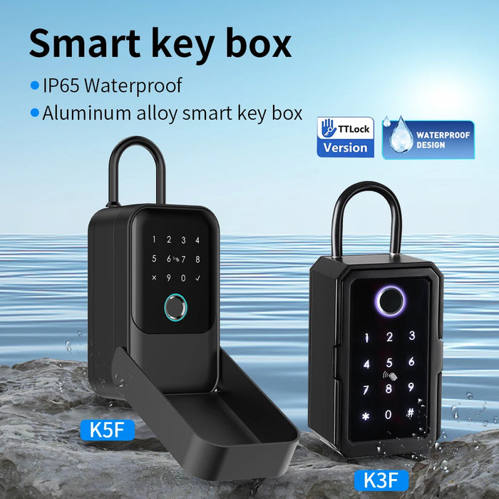 Outdoor Smart Key Safe with Fingerprint & Wi-Fi Access
