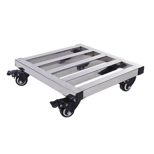 Stainless steel moving transport trolley with brake and casters for heavy loads