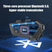 Bluetooth motorcycle helmet intercom with one set in black color