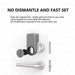 Smart door lock suitable for various door types like glass and wood