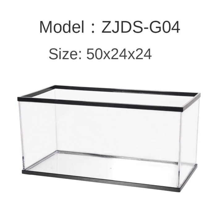 Portable Clear Reptile Tank Breathable Acrylic Habitat for Lizards, Snakes & Small Amphibians