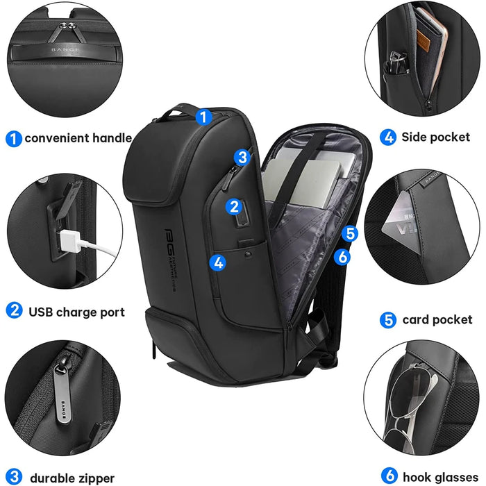 Waterproof TPU material exterior and padded shoulder straps for comfort