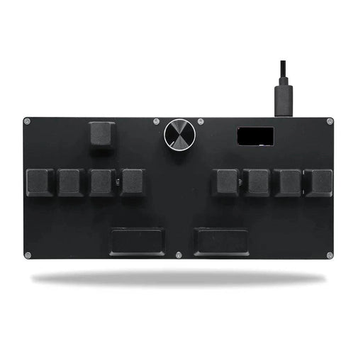 Mechanical keyboard with magnetic switches, programmable knob, and IPS display