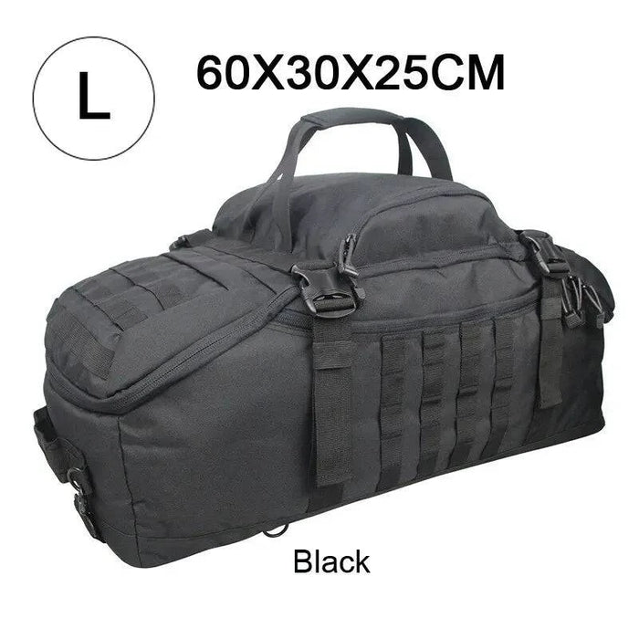 80L Black Camping Backpack with Single Shoulder Strap Included