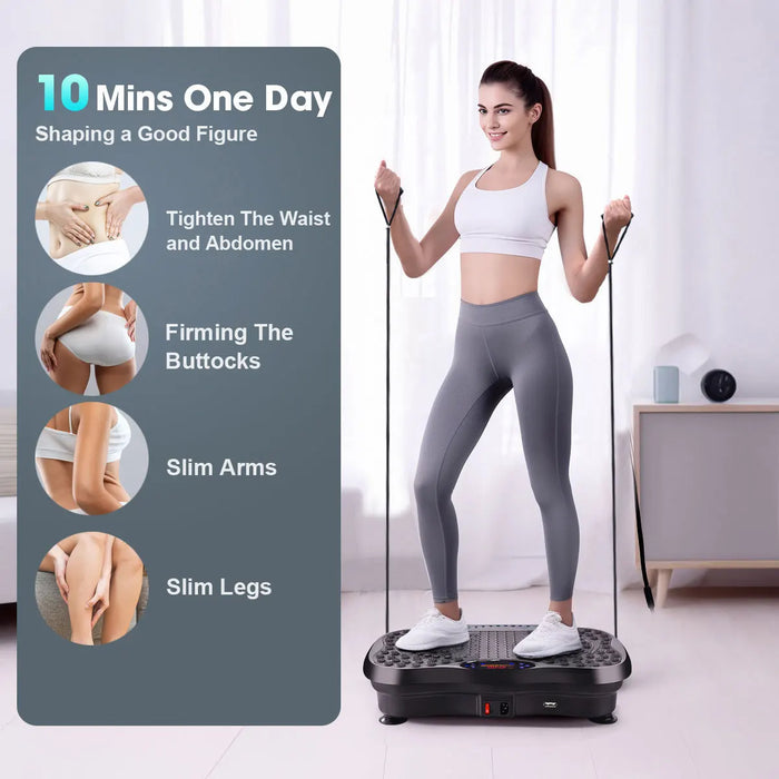 Standing Vibration Platform for Lymphatic Drainage, Silver