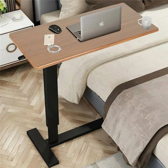 Rectangular surface ideal for laptop, books, or meals