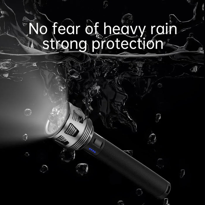 Waterproof 3600LM LED Flashlight, 10000mAh Battery, Outdoor Use